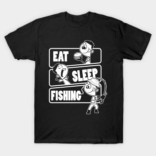 Eat Sleep Fishing - Fisherman, Fisherwoman Fish Gift graphic T-Shirt